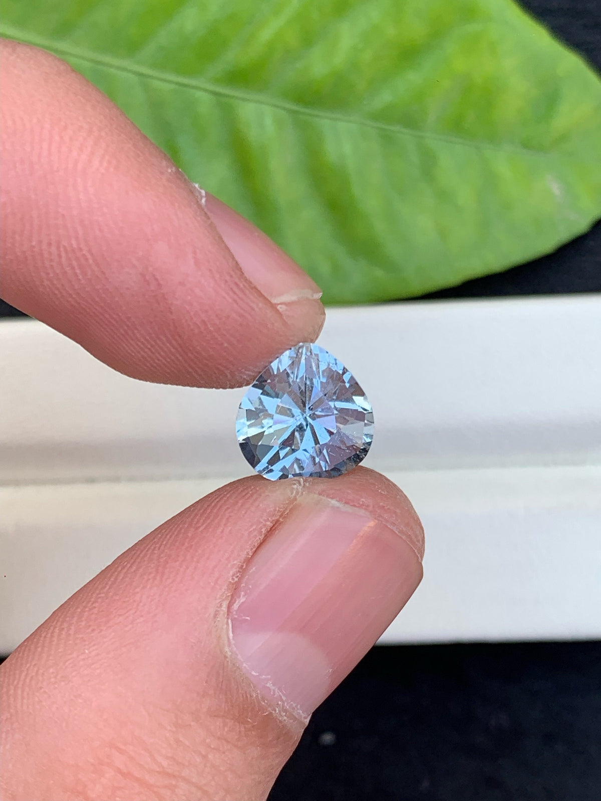 Santa Maria Aquamarine Stone: 3.60 Carat Trillion Cut Gemstone