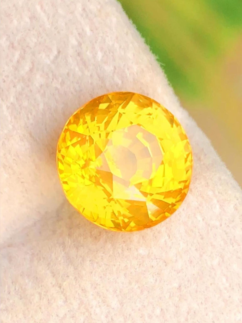 Vivid Yellow Sapphire 5.00ct Pear Cut From Ceylon