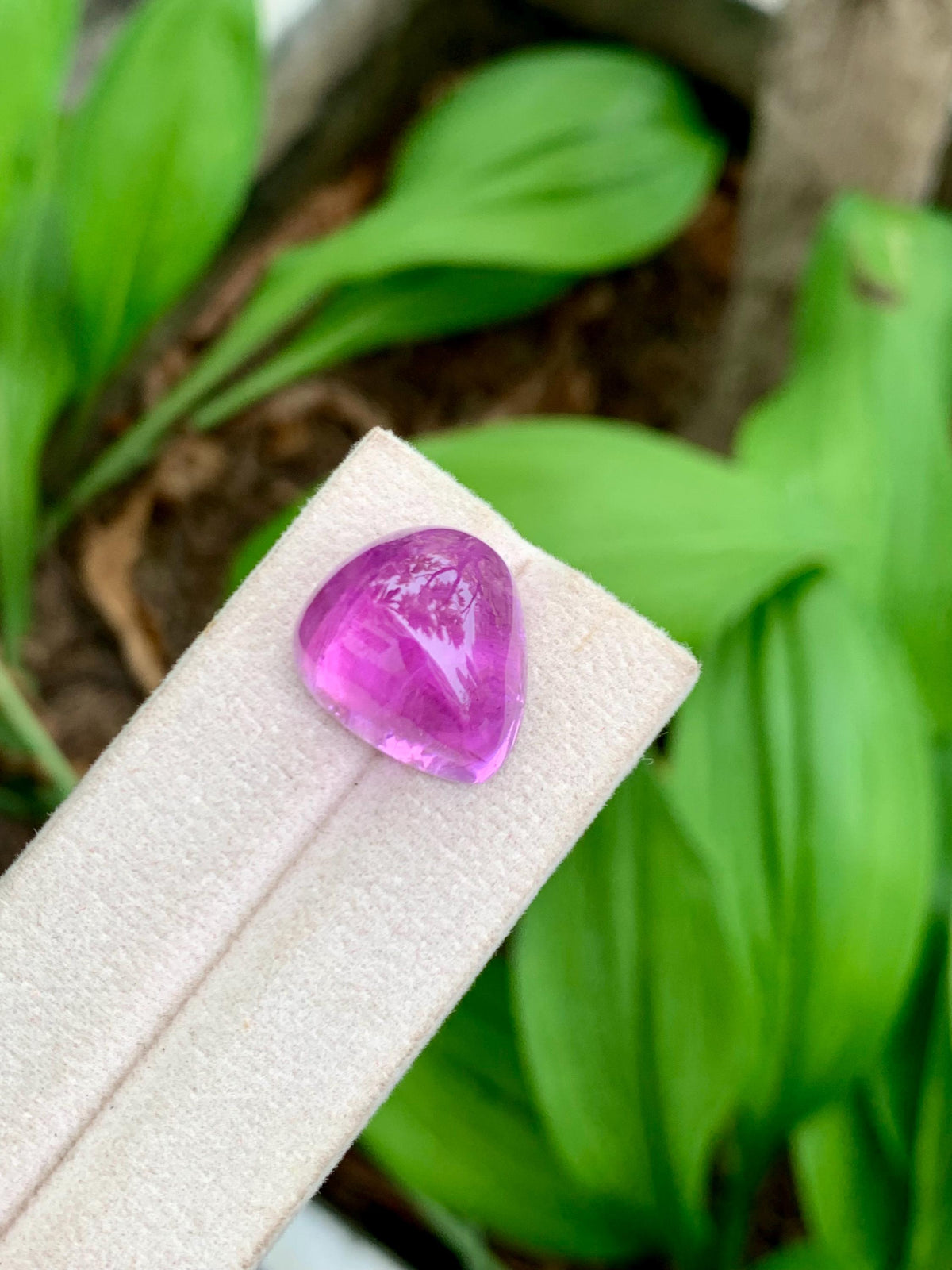 33.85 Carat Natural Pink Kunzite – Pear Shape Cabochon, Afghanistan Origin, Collector’s Loose Gemstone
