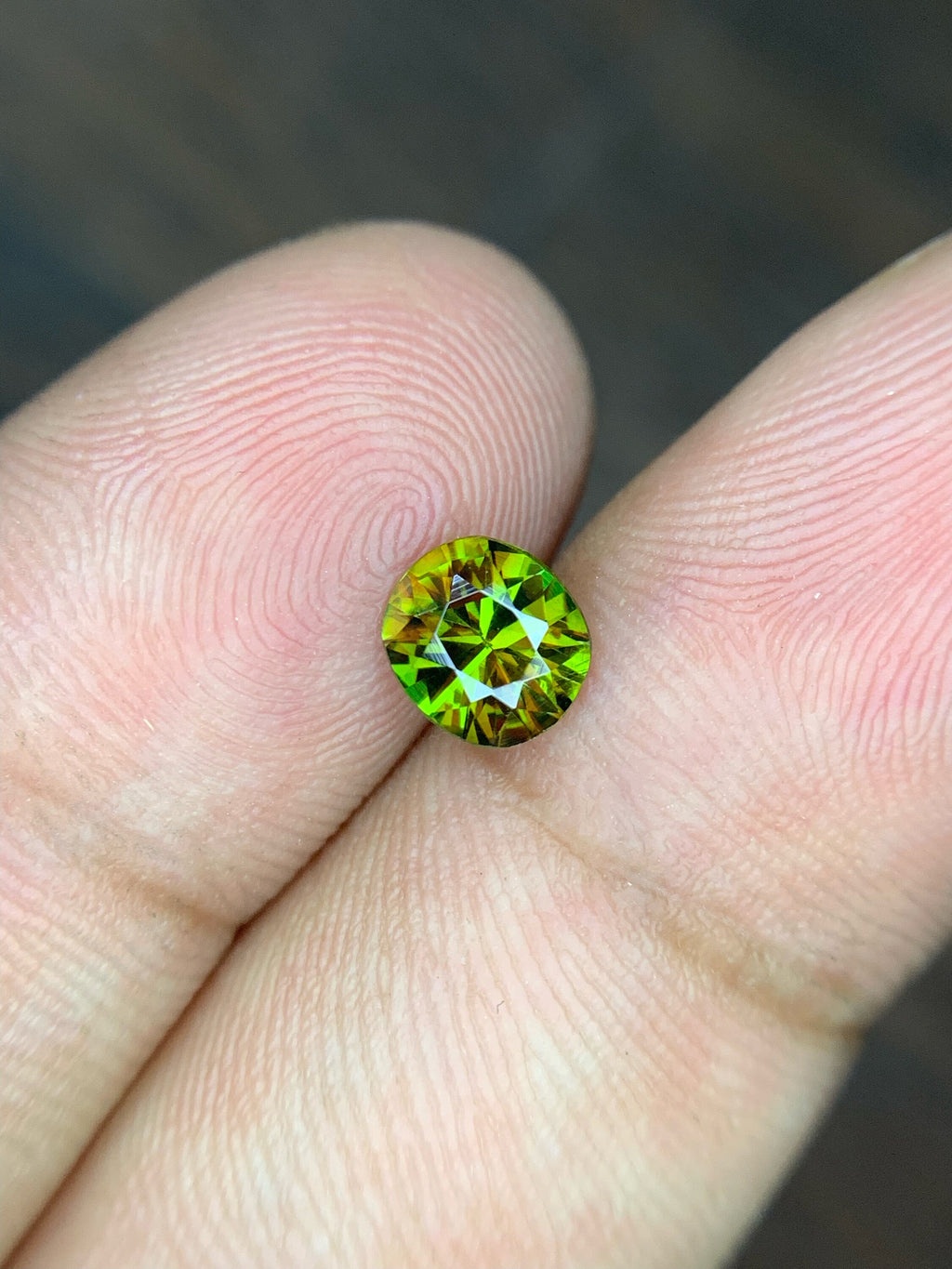 Natural Sphene Gemstone: 0.80 CT Round Cut, Himalayan Origin