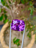 Amethyst 13.40 Carat Fancy Cut Gemstone from Brazil – Vivid Purple Loose Stone