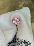 Pink Morganite Gemstone: Cushion Cut, 8.79 CT, Loupe Clean