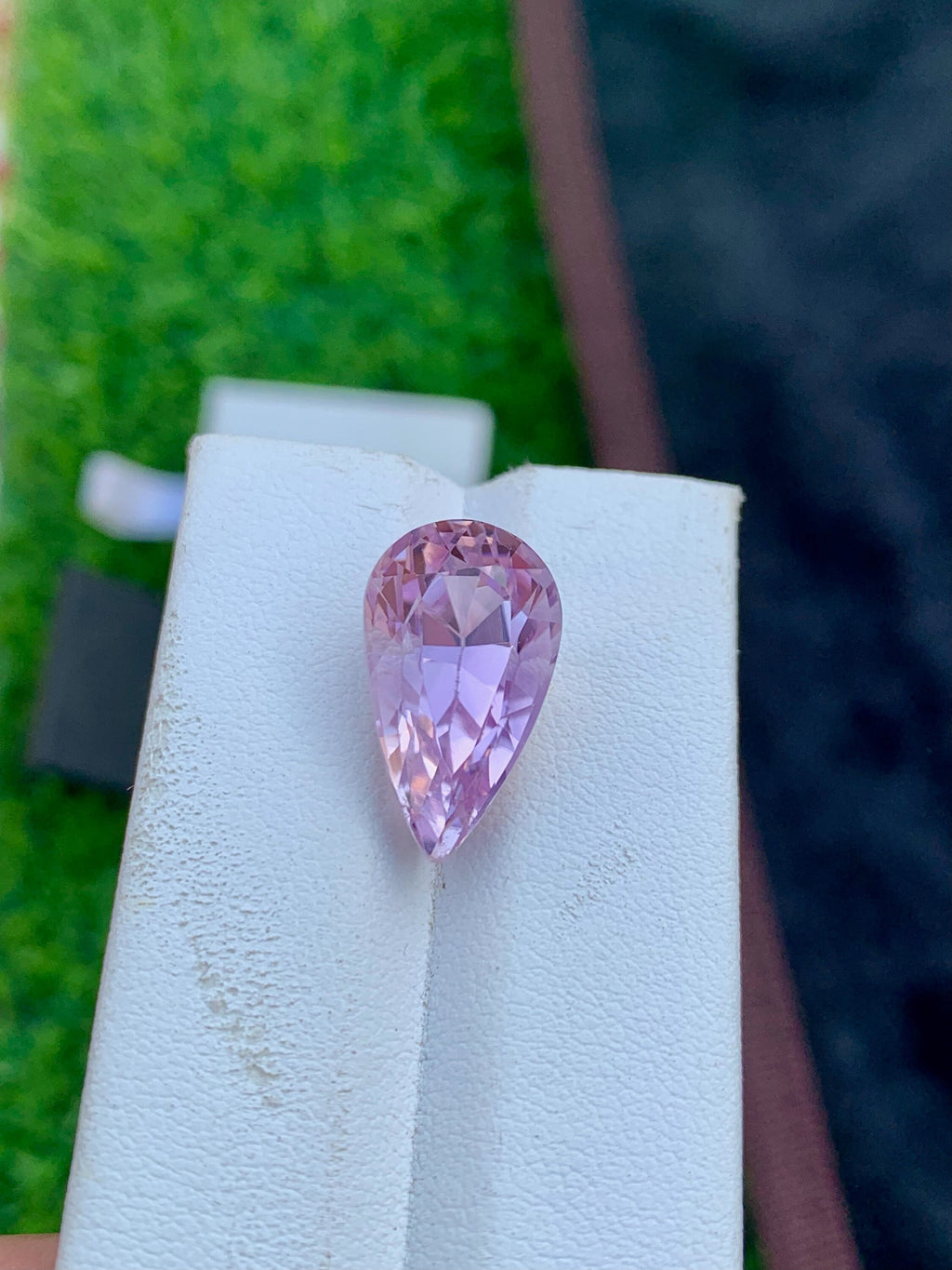 Pink Kunzite Gemstone: 13.10 CT Pear Shape, Afghanistan