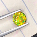 Chrome Sphene 0.90ct Round Cut with Vibrant Fire – Pakistan