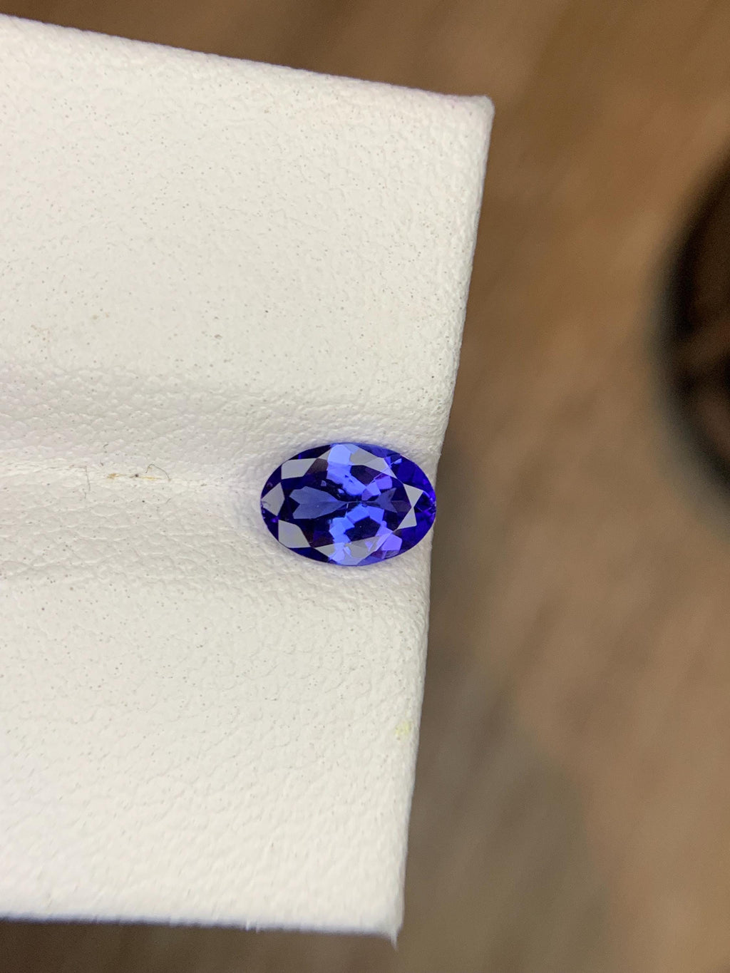 Certified 0.71 Carat Tanzanite Gemstone: Violet-Blue Oval Cut Loose Stone