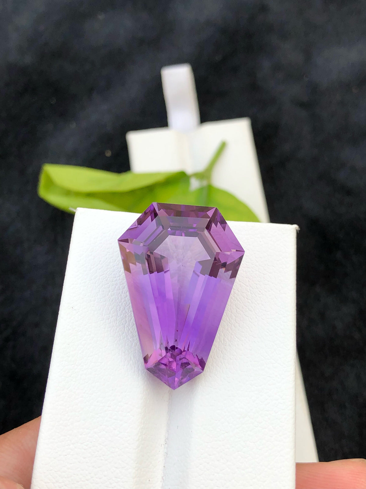 Fancy Cut Natural Amethyst Loose Gemstone: 31.90 CT, Jewelry Making