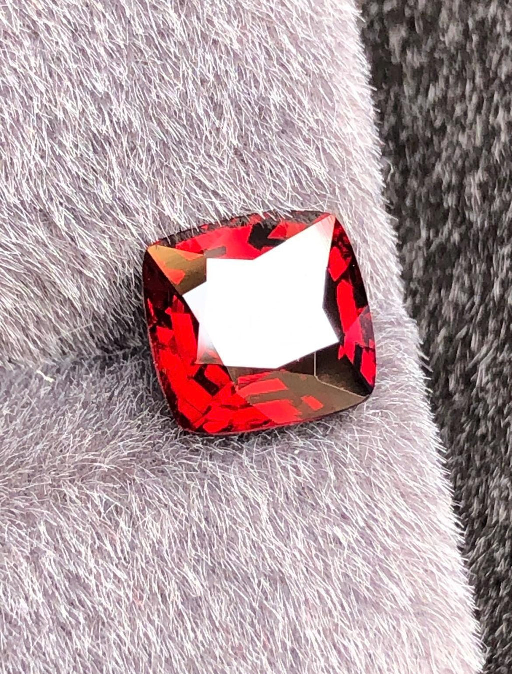 Vivid Red Spinel 2.45ct  Radiant Cushion Cut - Burma Gemstone Loose Stone