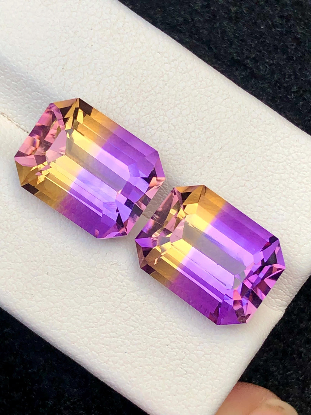Bi Color Ametrine 15.50ct Cushion Cut • Bi-Color Gemstone from Bolivia