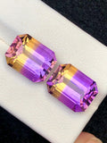 Bi Color Ametrine 15.50ct Cushion Cut • Bi-Color Gemstone from Bolivia