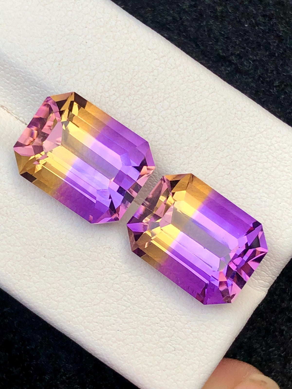 Bi Color Ametrine 15.50ct Cushion Cut • Bi-Color Gemstone from Bolivia