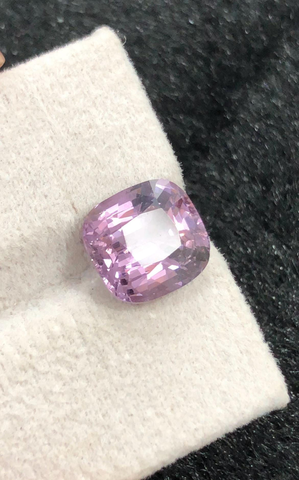 Purplish Pink Spinel Gemstone: 4.14 Ct Cushion Cut From Tanzania