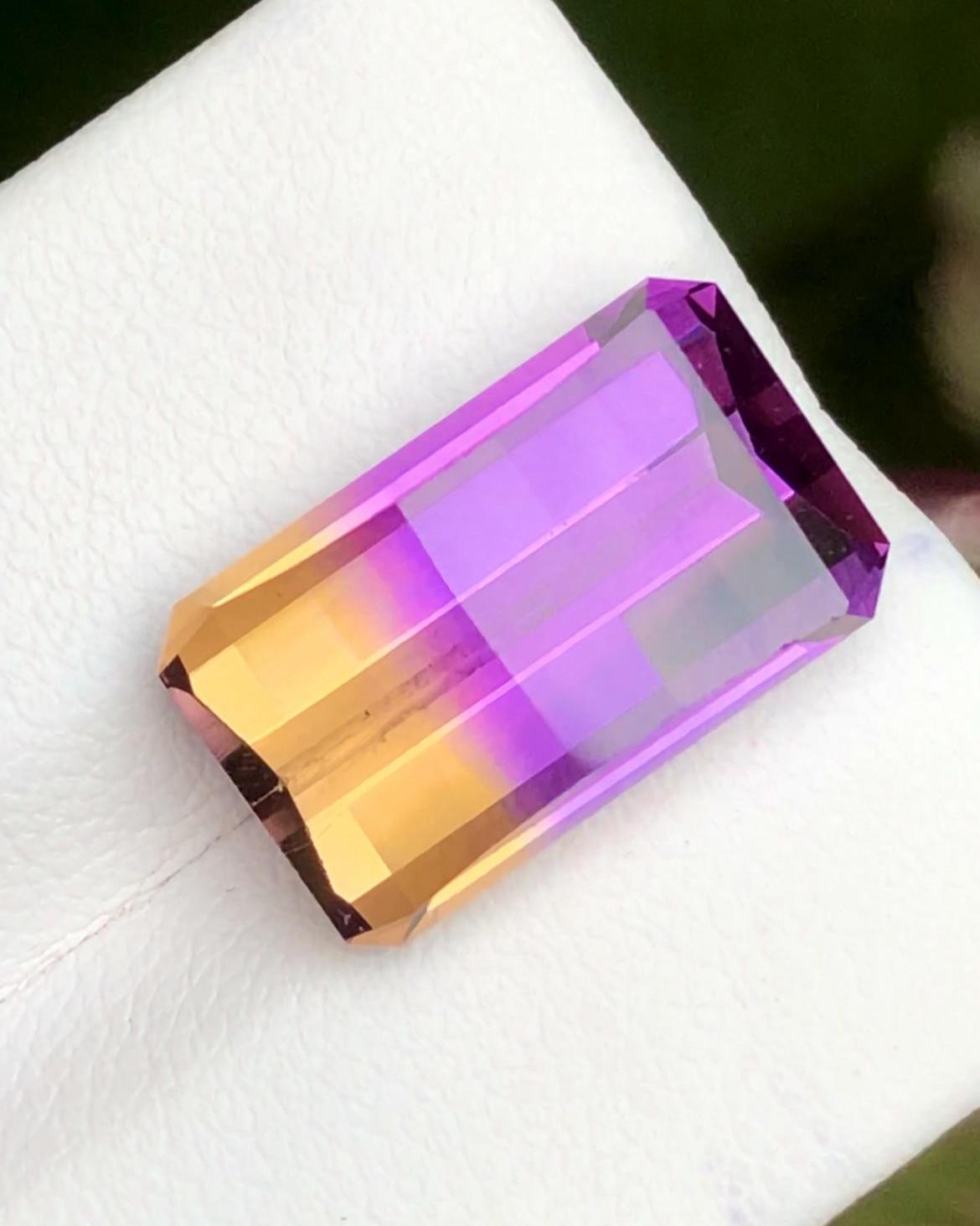 Ametrine 11 Carat Pixel Cut Loose Gemstone – from Brazil