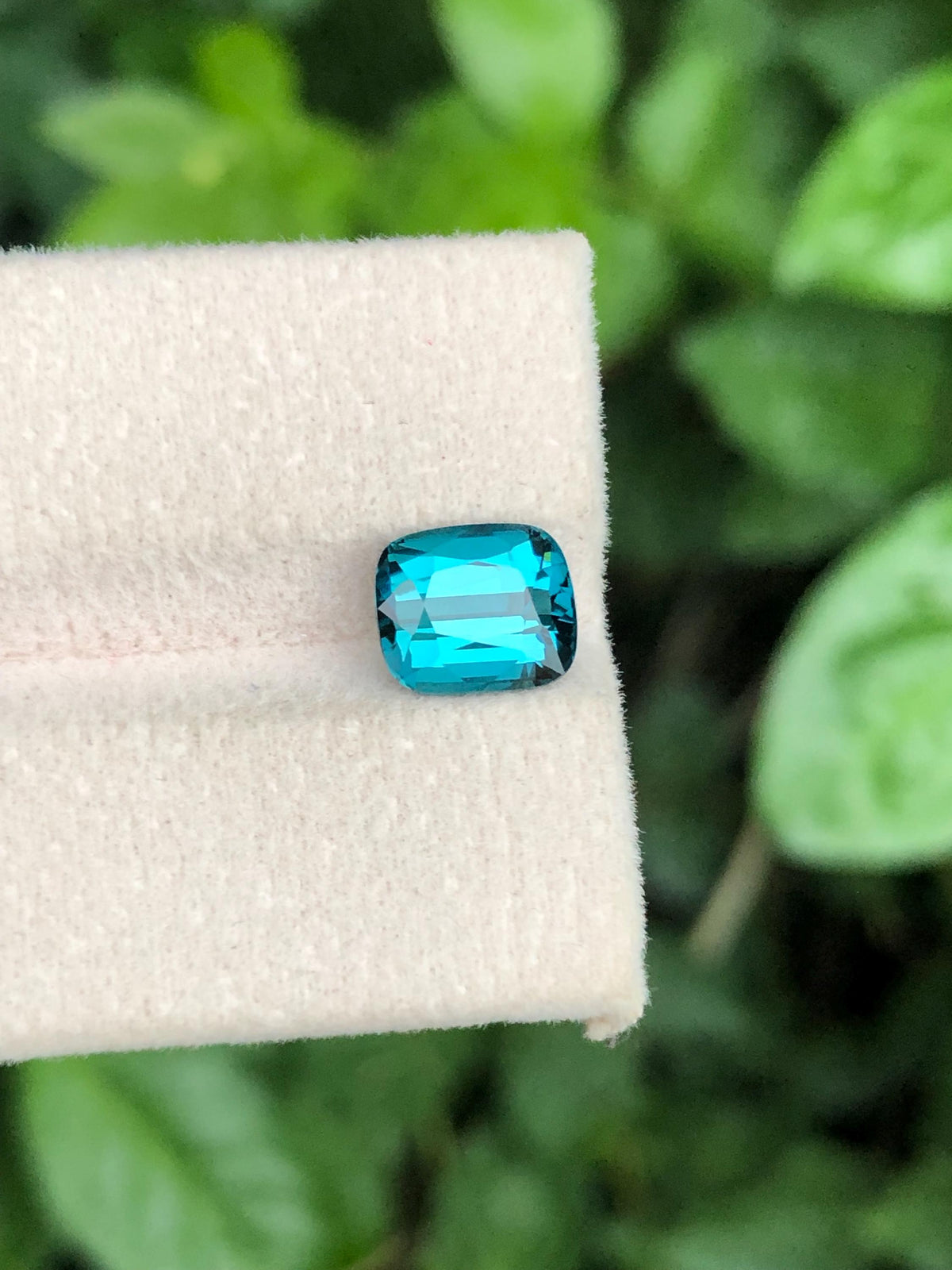 2.55 Carat Lagoon Tourmaline Gemstone: Cushion Cut Loose Stone from Afghanistan