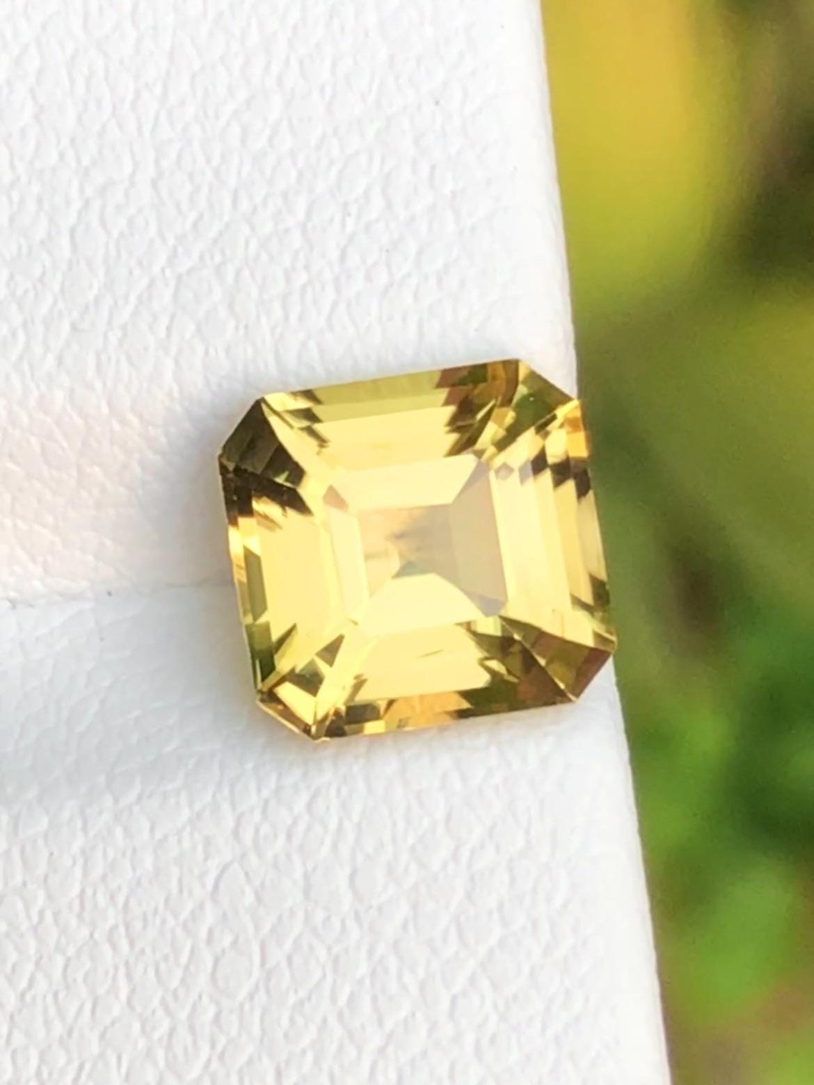 Natural Sinhalite 2.84ct Octagonal Cut – Certified Ceylon Faceted Gemstone