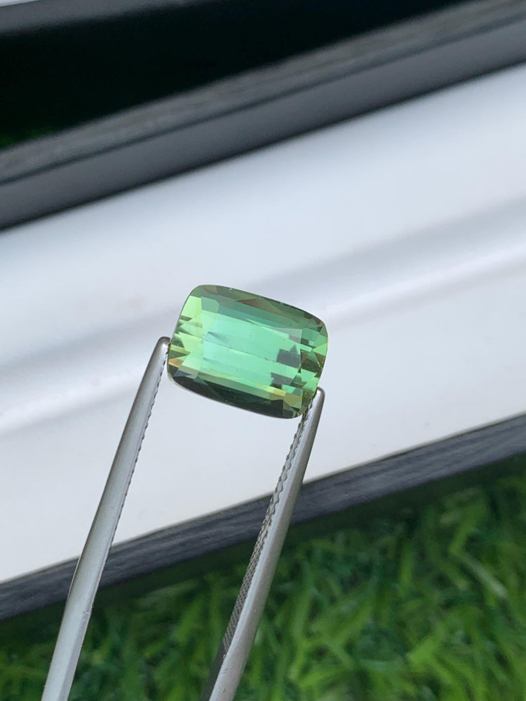 Natural Blue Green Tourmaline Gemstone: 6.00 CT Cushion Cut, Afghanistan Origin