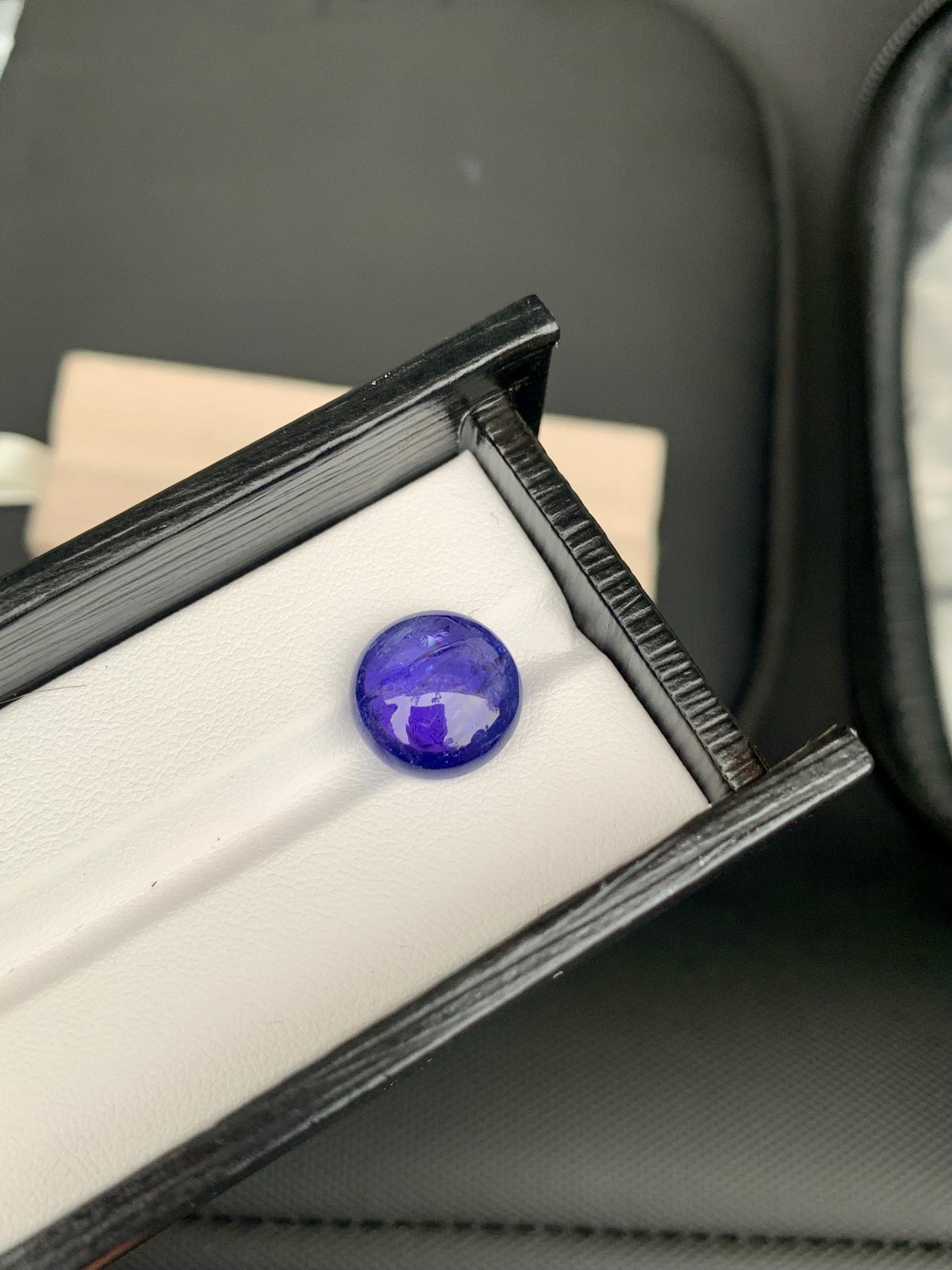AAA Tanzanite Cabochon: Deep Blue-Violet Gemstone, December Birthstone (9.8 Carat)