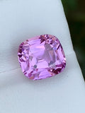 Pink Kunzite Gemstone: 6.50 CT Faceted Cushion Cut From Nuristan Afghanistan
