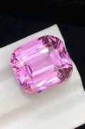 Pink Kunzite Gemstone: 25.05 CT Faceted Cushion Cut, Afghanistan