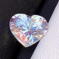 Rainbow Moonstone 3.65 Carat Heart Cut 10x8mm Gemstone from Madagascar