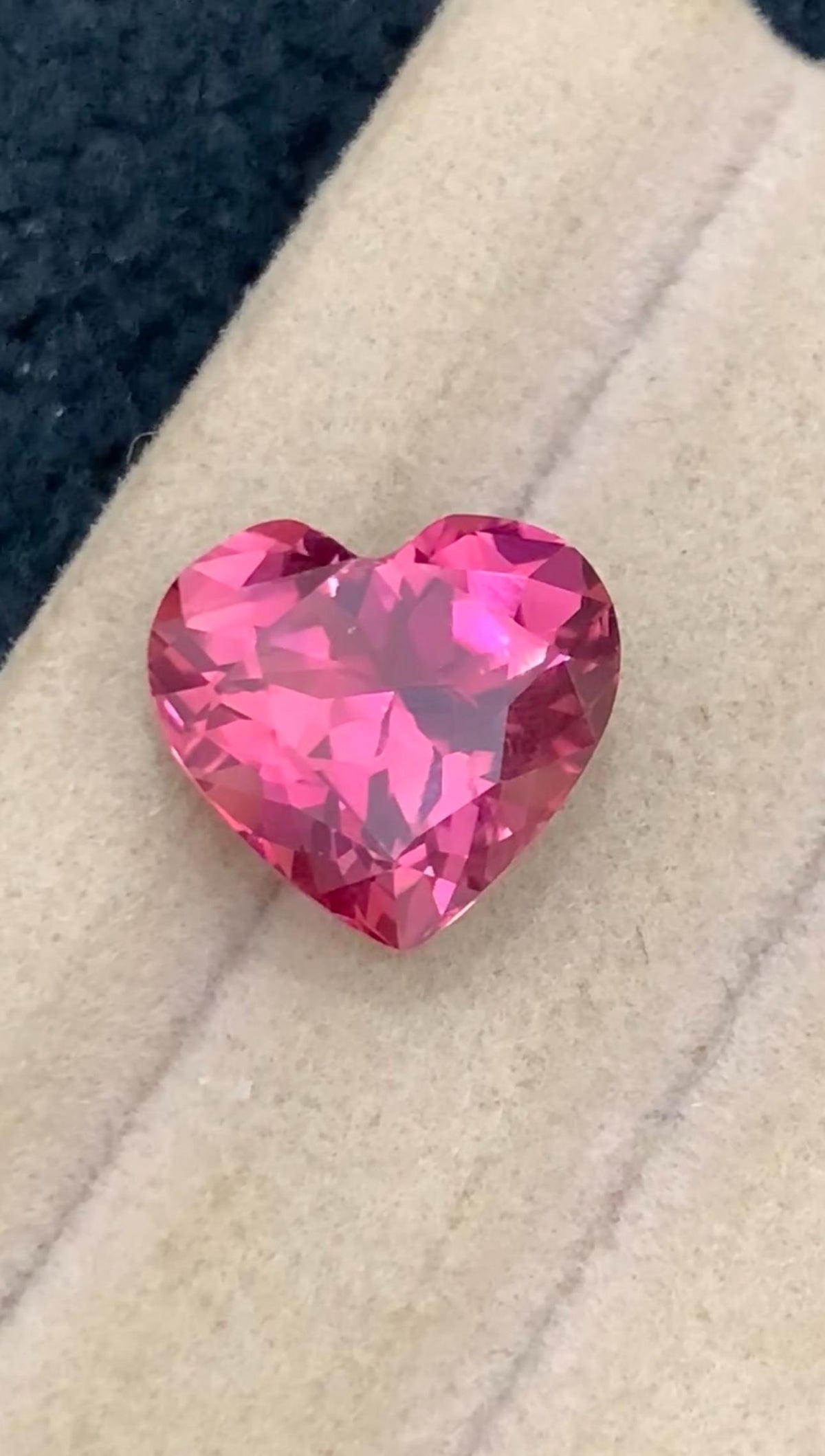 Pink Tourmaline Gemstone: 7.15 CT Heart Cut, Afghanistan Origin