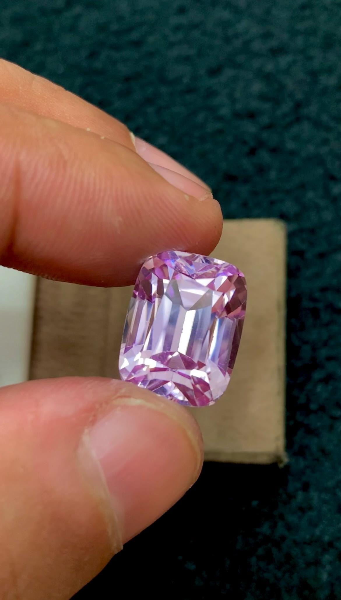 Pink Kunzite 13.70 ct Cushion Cut Gem -  Kunzite from Afghanistan