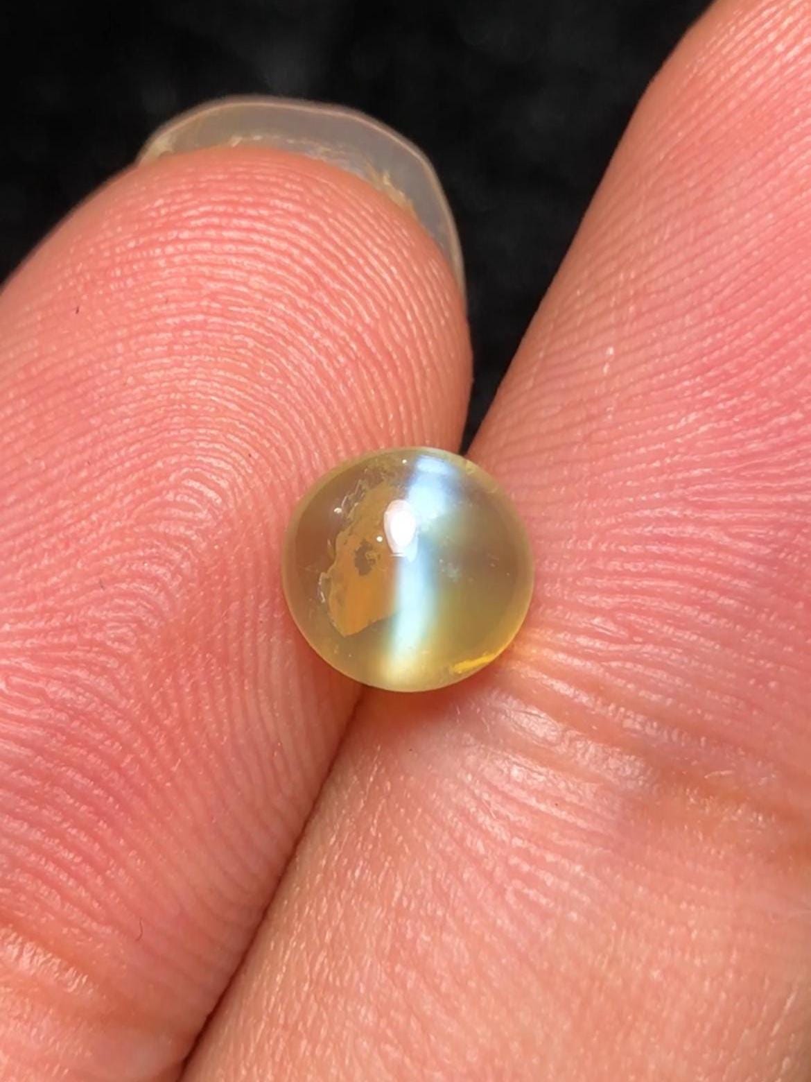 Cat’s Eye Chrysoberyl 1.67ct Round Cabochon • Sri Lanka Gemstone With Certificate