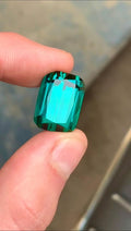 Bluish Green Tourmaline 27 Gemstone in Cushion Cut from Afghanistan