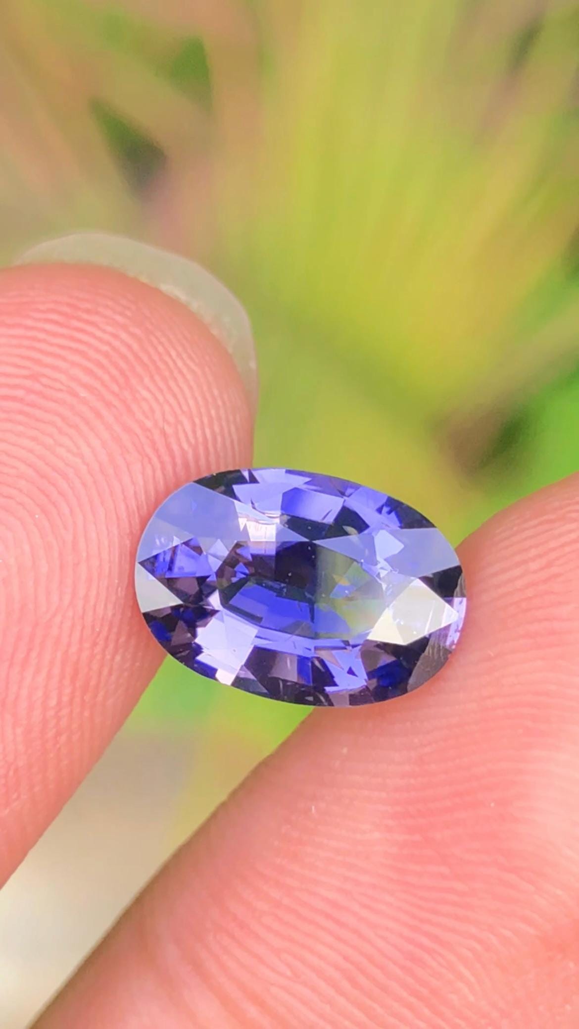 Color Change Spinel3.05ct Oval Faceted Cut – Color-Change Blue to Purple with Certificate.