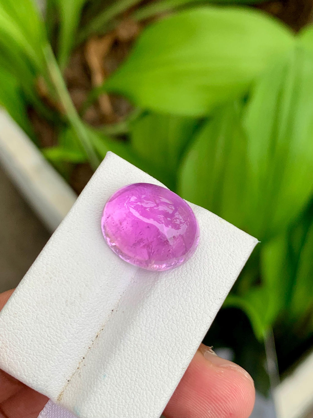 Natural Deep Pink Kunzite Cabochon – 22.65 Carat Oval shape
