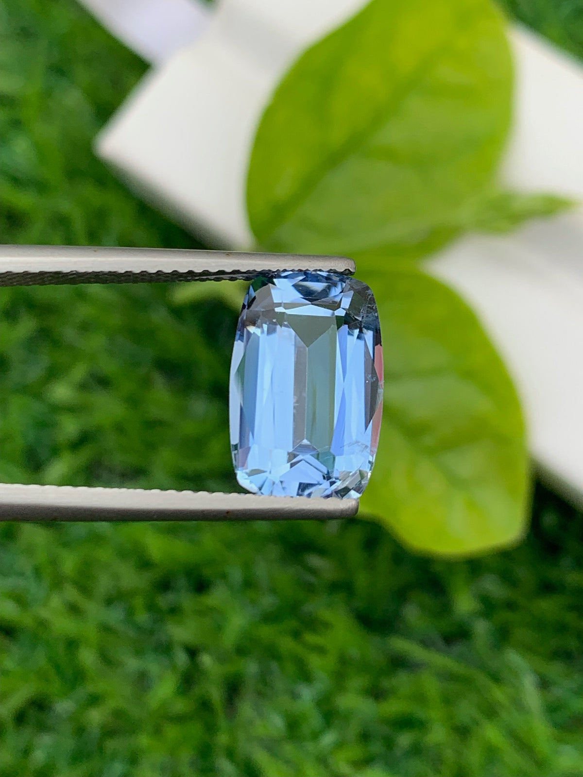 Santa Maria Aquamarine Gemstone: 5.40 CT Deep Blue Cushion Cut Stone