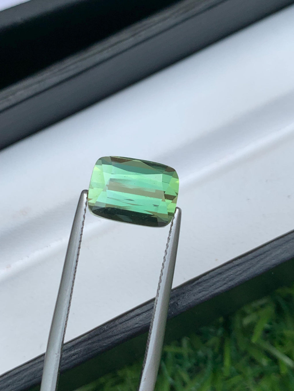 Natural Blue Green Tourmaline Gemstone: 6.00 CT Cushion Cut, Afghanistan Origin