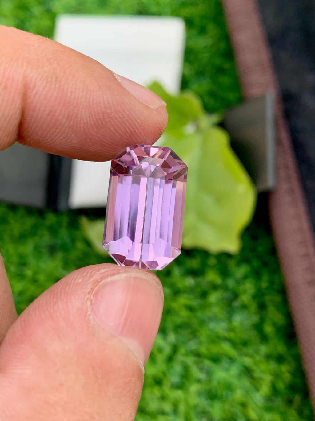 Natural Pink Kunzite Gemstone: Emerald Cut, 19.25 Carat