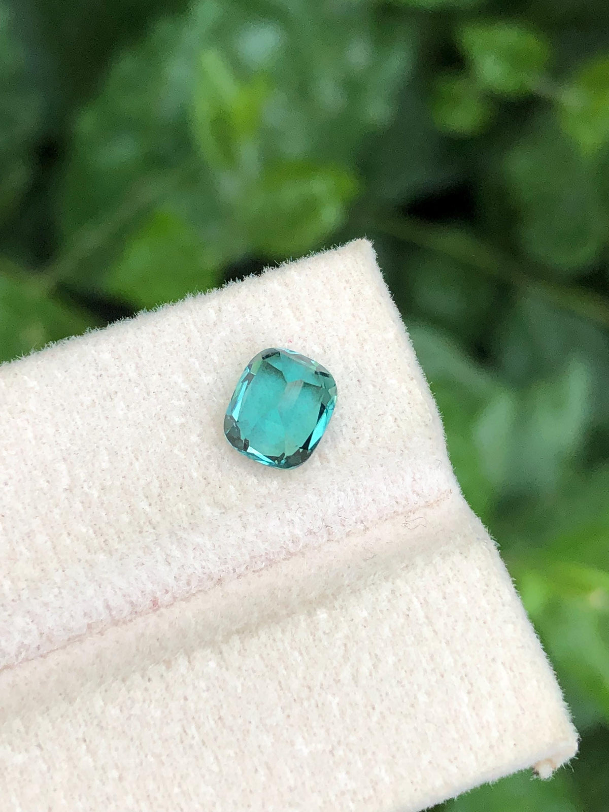 Lagoon Tourmaline 1.35 Carat Cushion Cut Loose Gemstone  from Afghanistan
