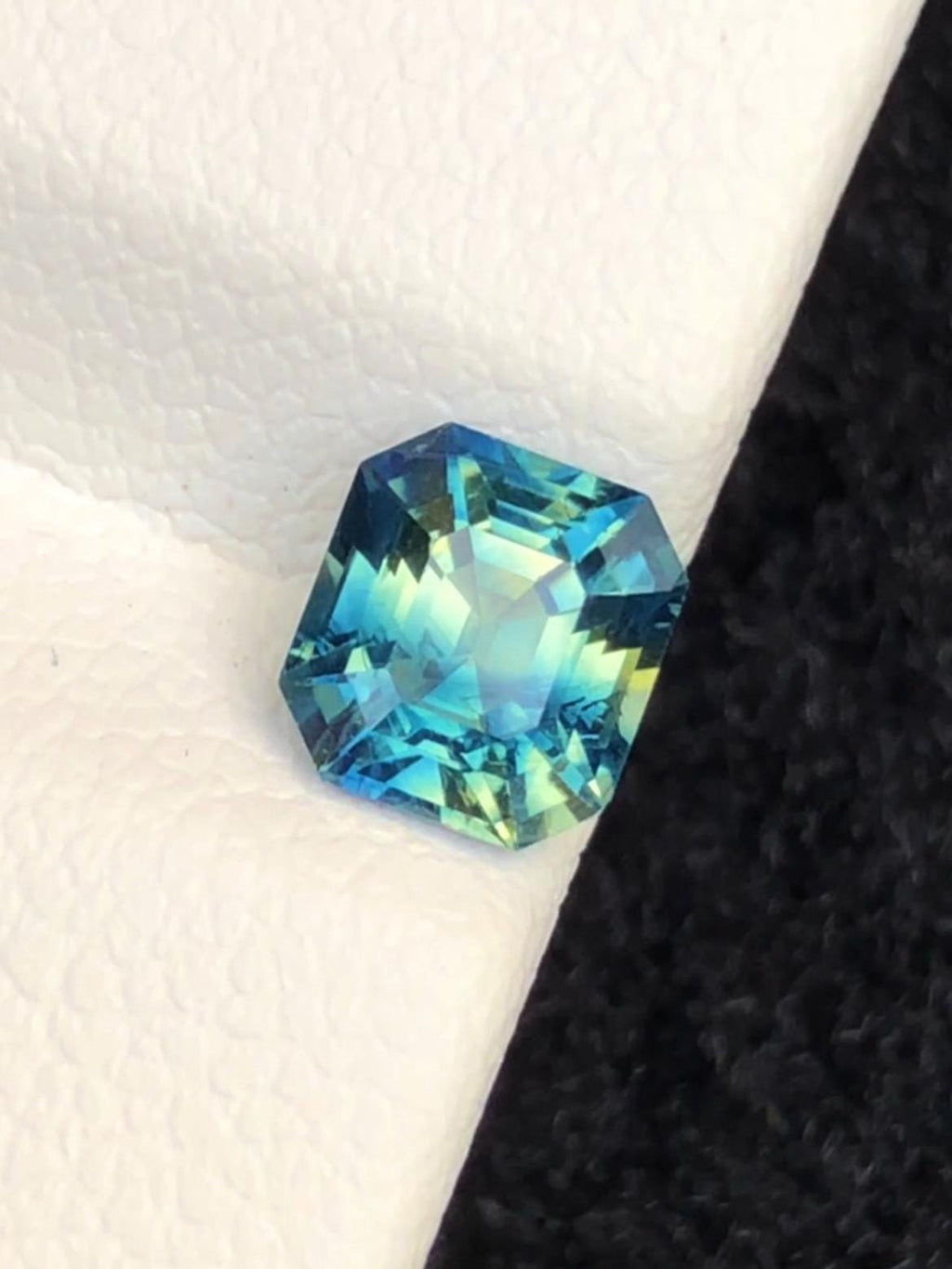 Parti Sapphire 1.21ct Octagonal Asscher Cut Madagascar Certified