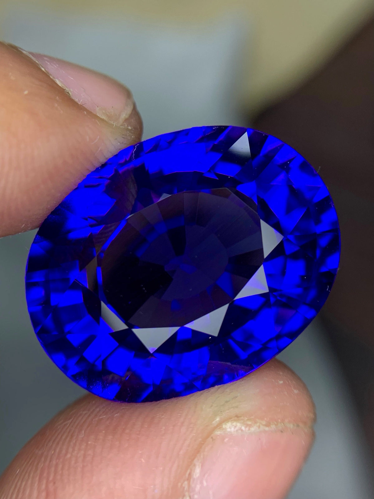 AAA Tanzanite Gemstone: 32.2CT Oval Loose Stone, December Birthstone