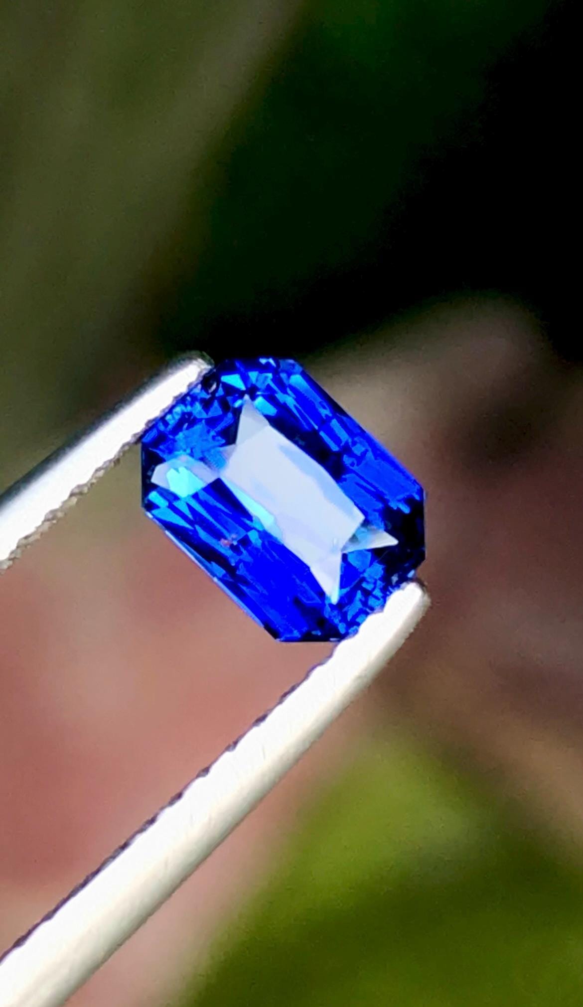Royal Blue Sapphire 1.08 Ct Octagonal Radiant Cut – Certified Ceylon Sapphire from Sri Lanka