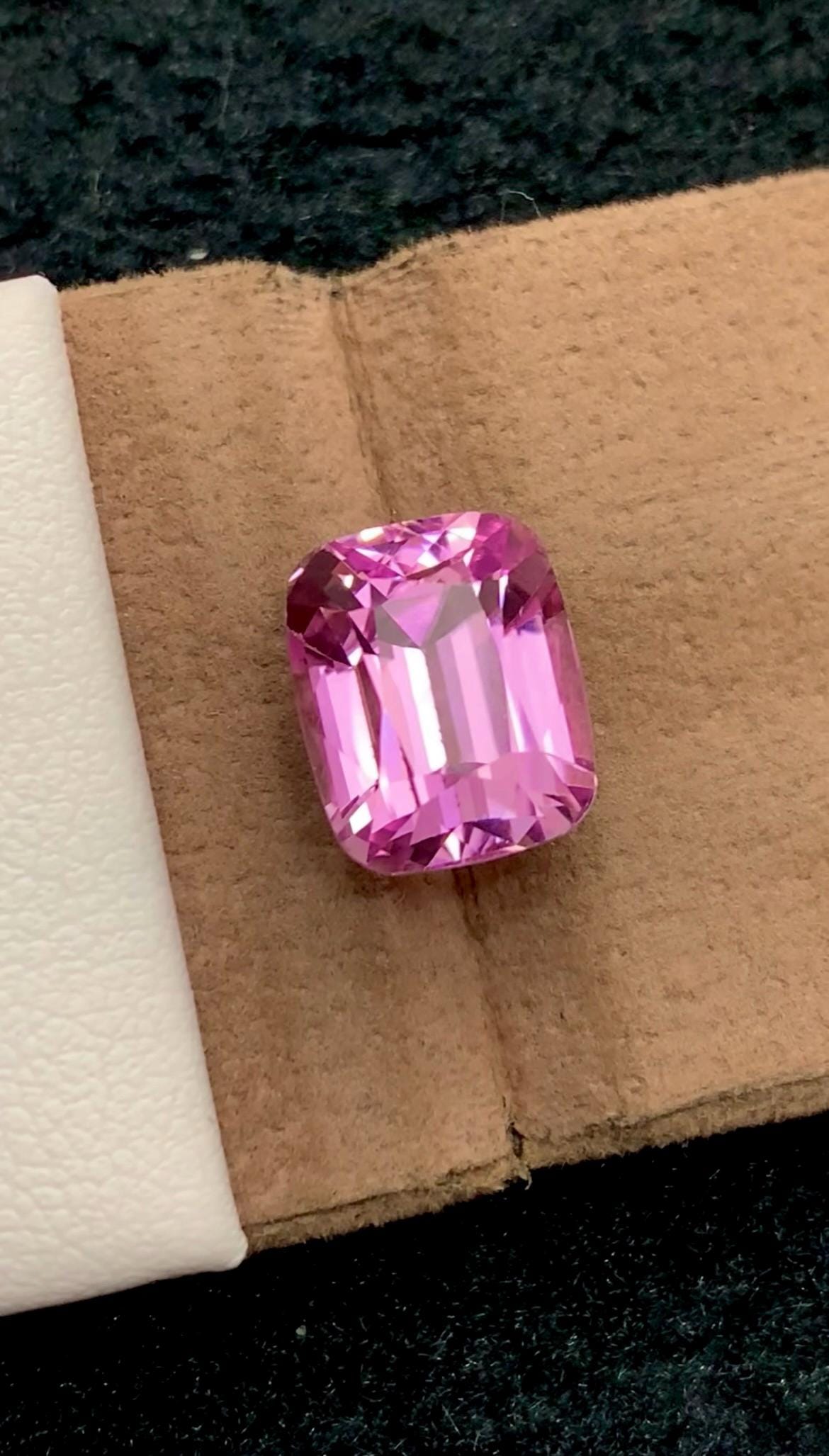 Pink Kunzite 7.70ct Cushion Cut Gem -  Kunzite from Afghanistan
