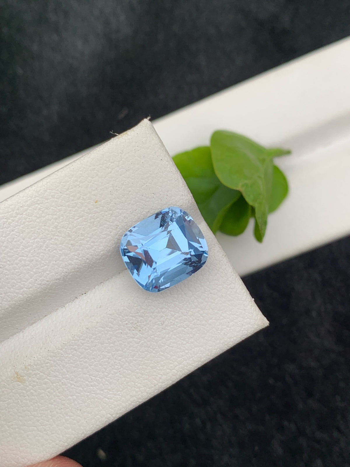 Santa Maria Aquamarine Gemstone: 4.95 CT Cushion Cut, Brazil