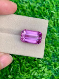 Deep Pink Kunzite Gemstone: 15 Carat Flawless Emerald Cut