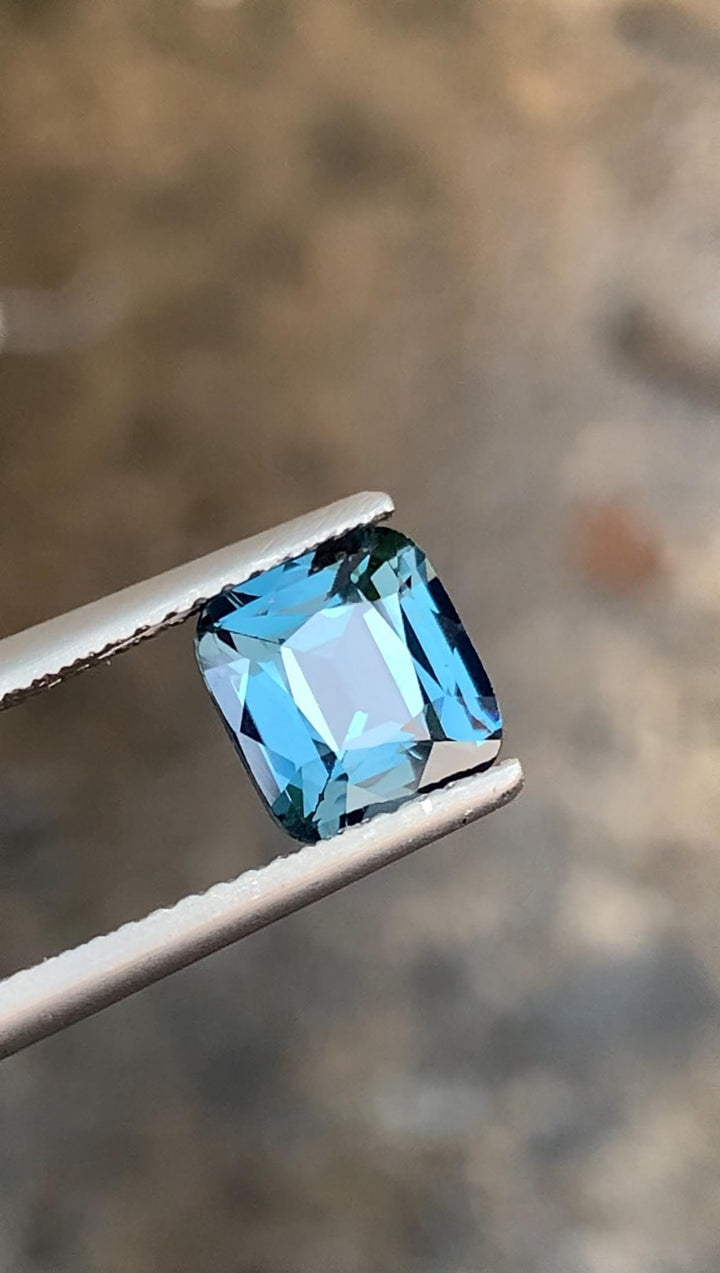 1.81 CT certified Faceted Cobalt Blue Spinel Gemstone: August Birthstone