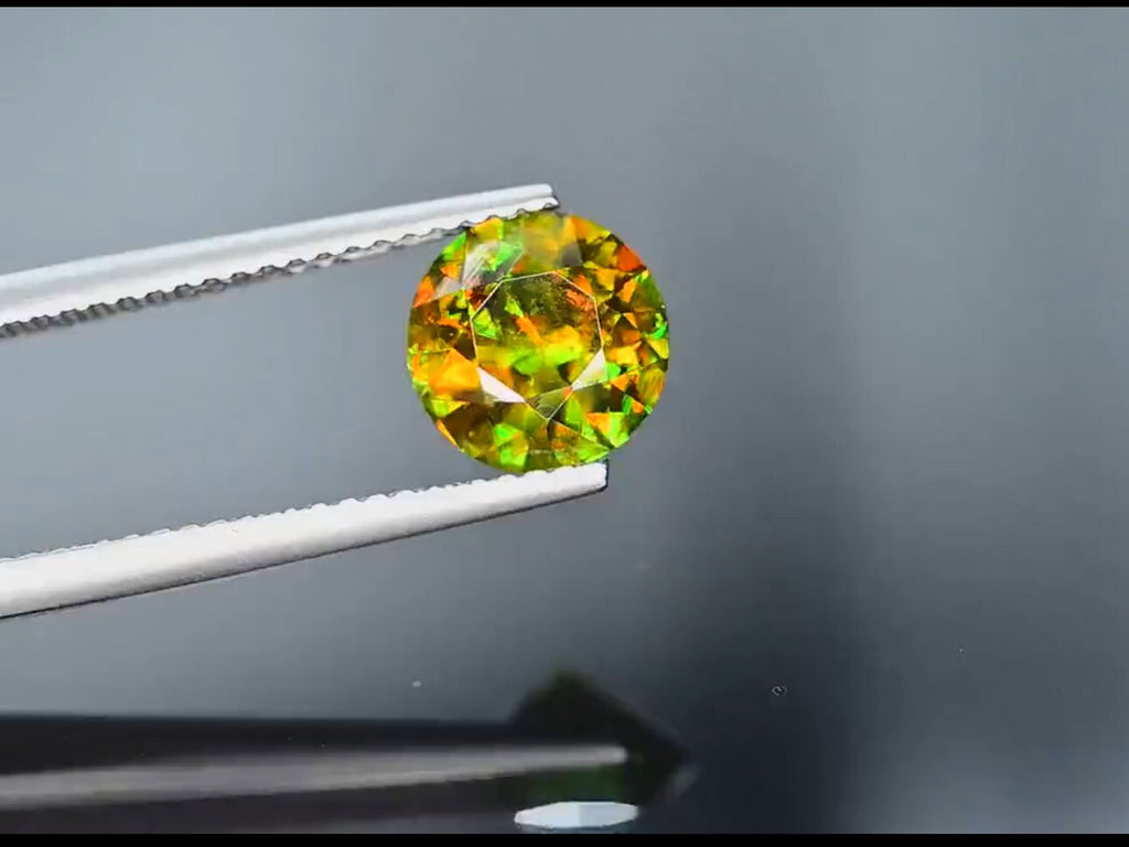 2.05 ct Natural Chrome Sphene Gemstone: Nugget Green Titanite