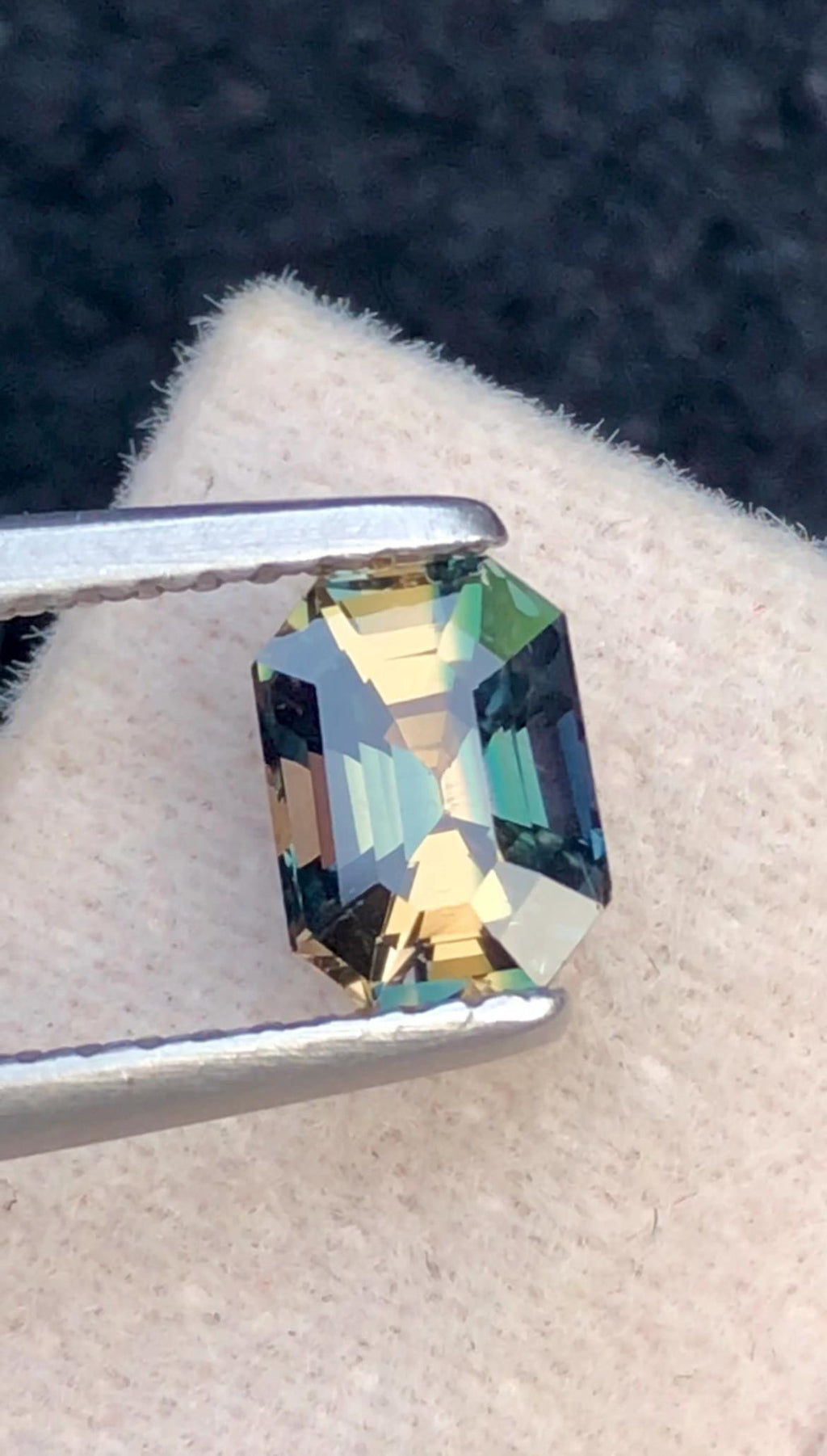 Parti Sapphire 1.17 Carat Octagonal Cut Loose Gem - Sri Lanka Certified