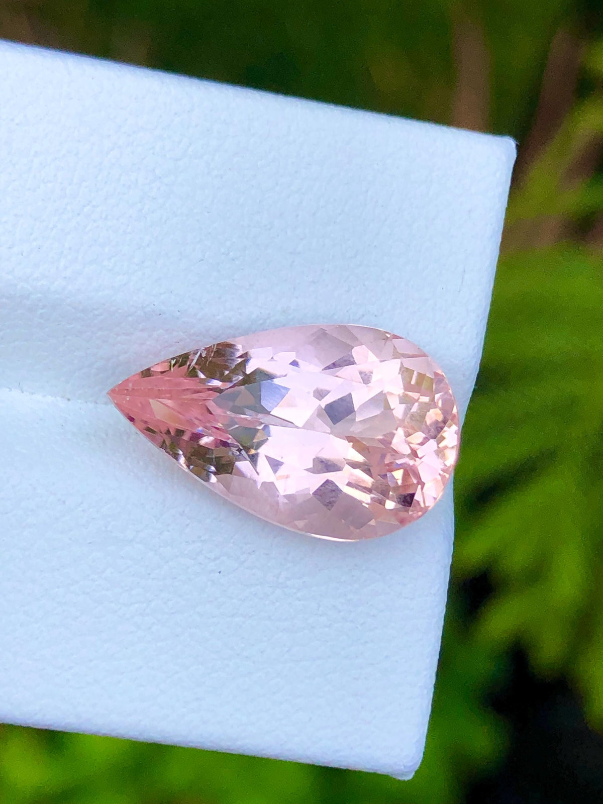 Pink Morganite 7.35 ct Pear Cut – From Pakistan
