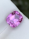 Pink Kunzite 4.65 CT Faceted Cushion Cut Stone From Afghanistan