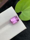 Pink Kunzite Gemstone: 4.85 CT Faceted Cushion Cut Stone