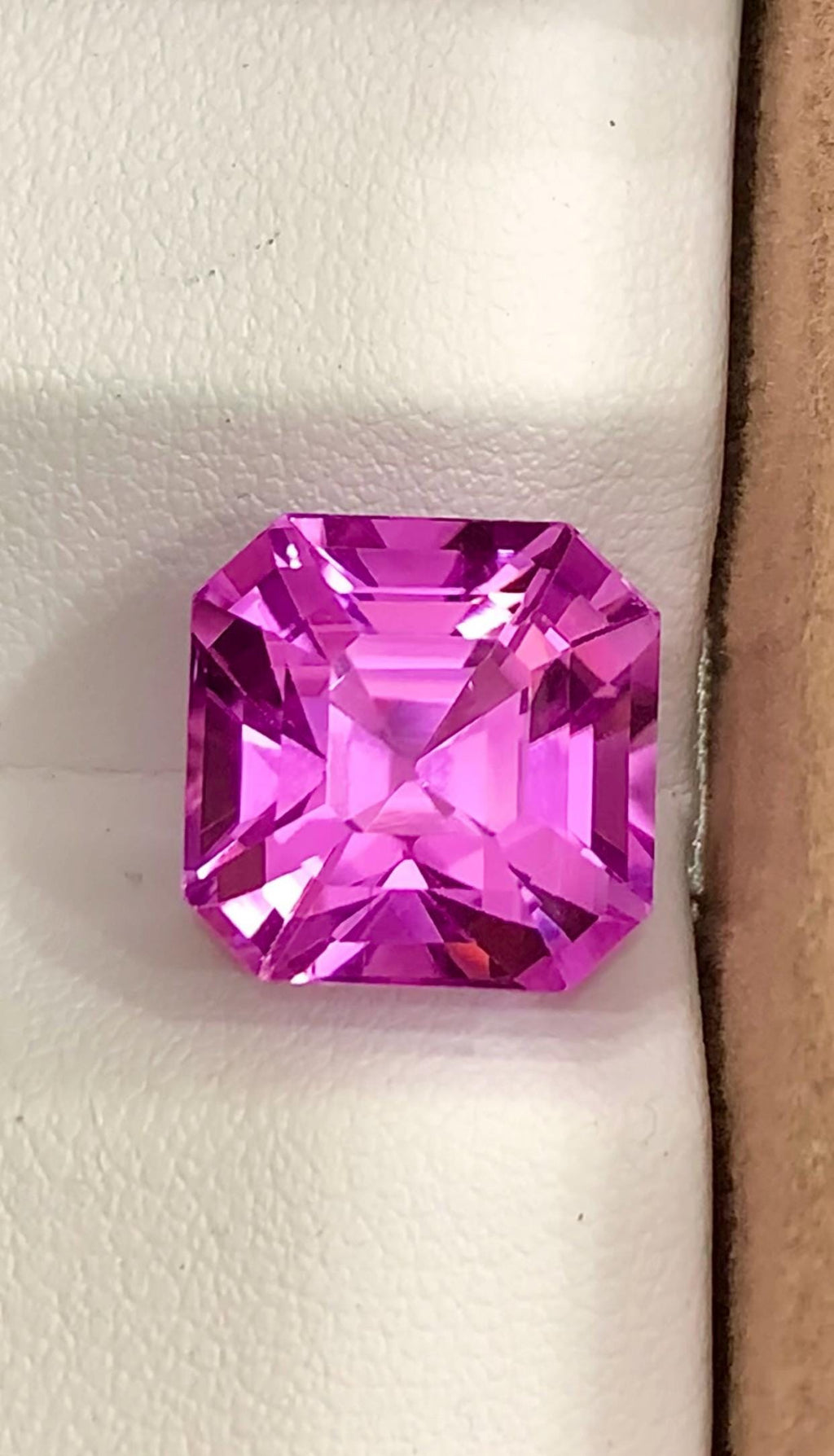 Pink Kunzite 16.20ct Asscher Cut – Precision Step Cut Gemstone from Afghanistan