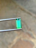 Mint Green Tourmaline Gemstone: Emerald Cut, Flawless, 2.40 CT