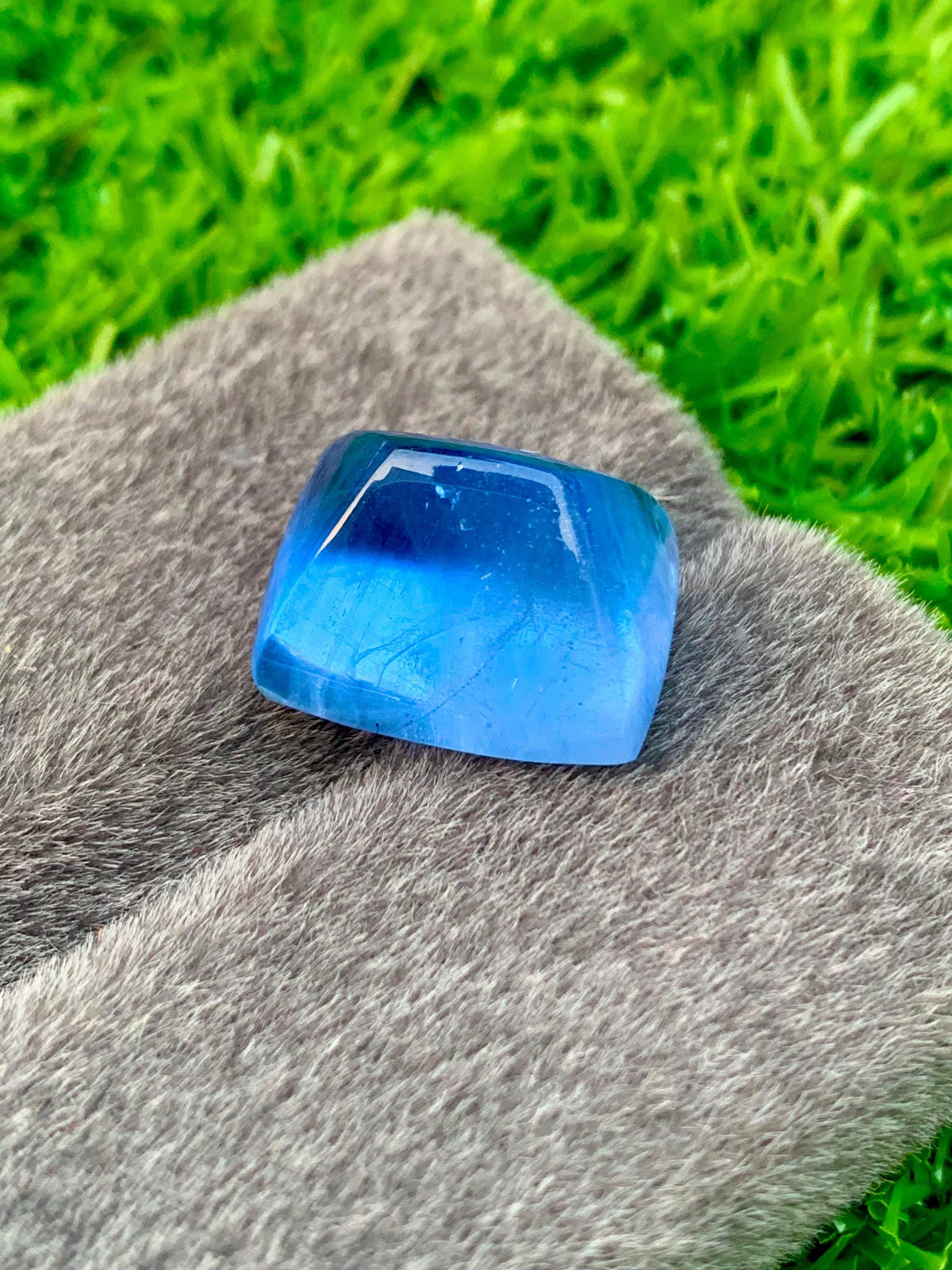 24.20 ct Aquamarine Cabochon: Skardu Pakistan Blue Beryl Gemstone