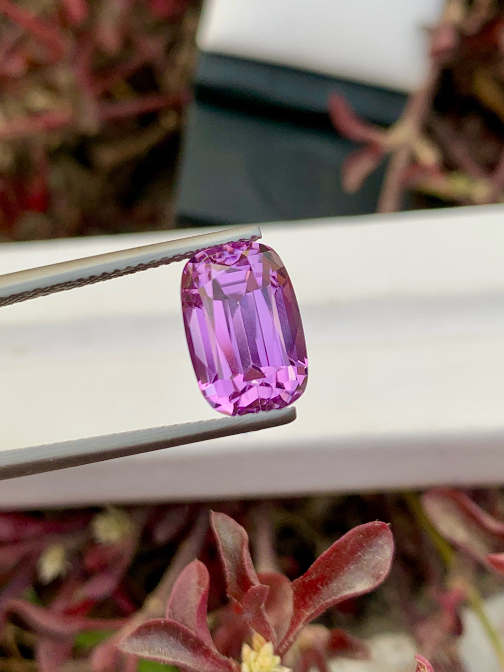 Deep Pink Kunzite Gemstone For Jewelry, Faceted Kunzite Stone, 6.55 CT