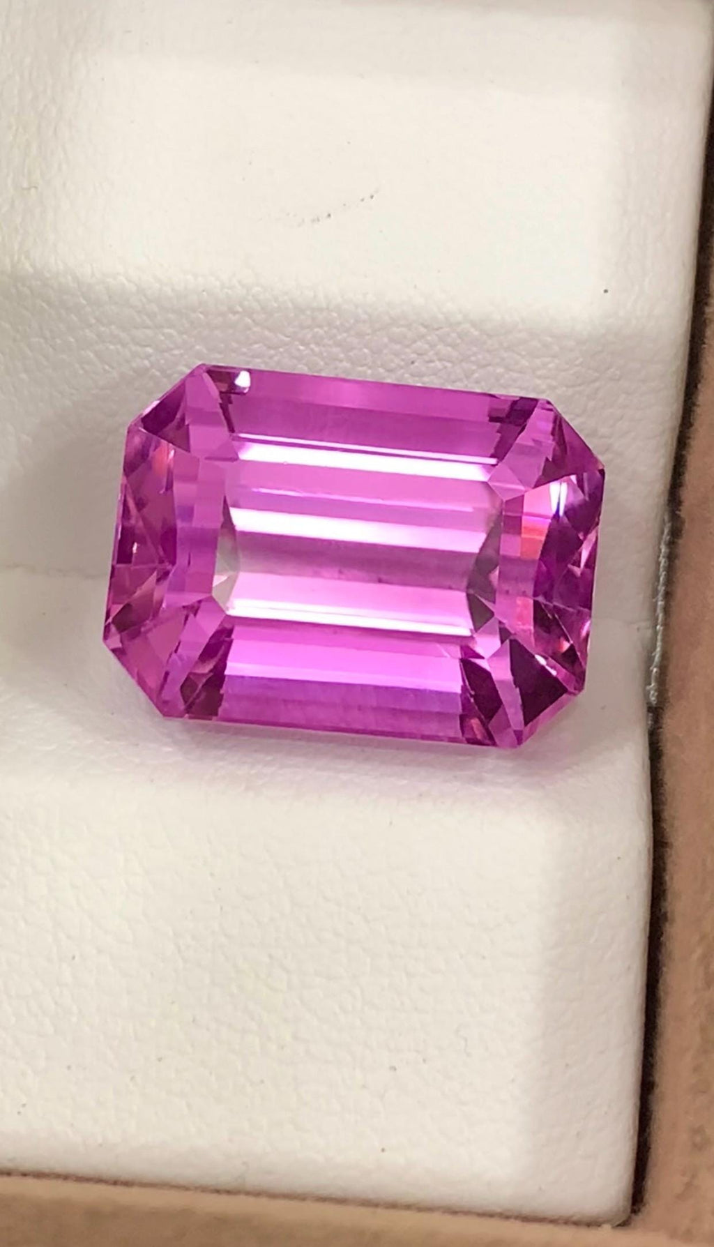 Pink Kunzite 28.35 Carat Emerald Cut Loose Gemstone from Afghanistan